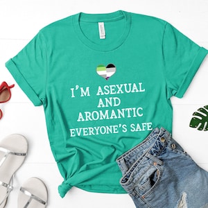 I'm Asexual and Aromantic Everyone's Safe Funny Shirt - Ace Pride Shirt
