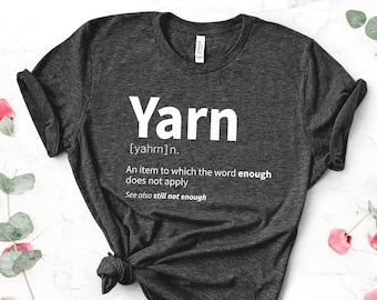 Knitting Shirt For Women - Funny Yarn Definition Shirt For Knitters - Gift Tee For Crochet Lover And Knitting Queen - Mimi Grandmother Gift