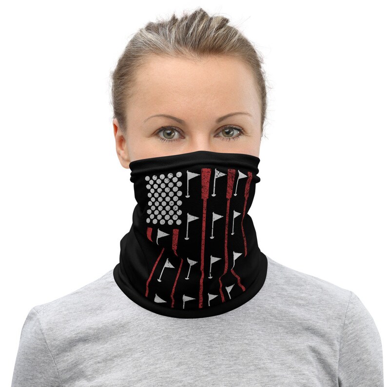 Golf Face Mask Neck Gaiter For Golfer Dad Golf Clubs Etsy