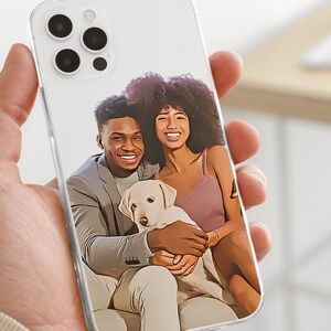 Pet Portrait Cell Phone Cover, Custom Phone Case, Dog Phone Case, Cat Phone Case, Portrait Phone Case, Pet Loss Gift, Pet Remembrance iPhone
