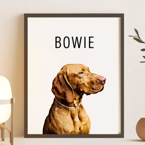 Personalized Pet Wall Art, Digital Pet Art, CUSTOM PET PORTRAIT from Photo, Dog Portrait, Cat Portrait, Digital Download, Pet Memorial Gift