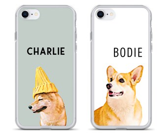 Custom Pet Photo iPhone Case, Personalized Dog Cat Phone Cover