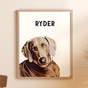 Haustier Malerei Digital, Haustier Portrait nach Wunsch, Hundeportrait nach Wunsch, Personalisiertes Portrait, Hunde Kunst Aquarell, Hundemalerei, DIGITALER DOWNLOAD