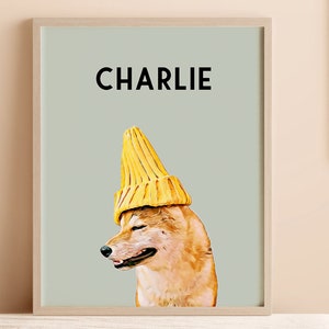 Pet Memorial Gift, CUSTOM PET PORTRAIT from Photo, Personalized Pet Wall Art, Dog Portrait, Cat Portrait, Digital Pet Art, Digital Download