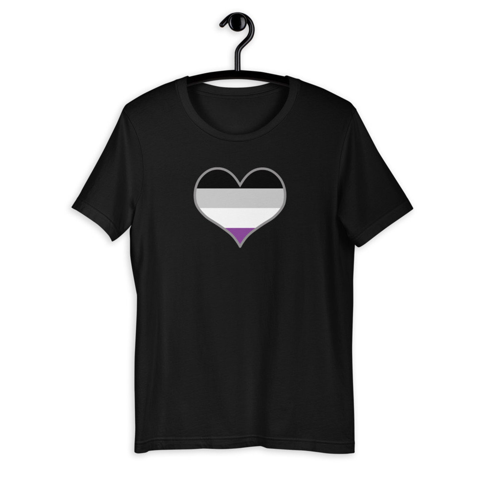 Asexual Pride Shirt Ace Flag Heart Shirt Nonsexual - Etsy