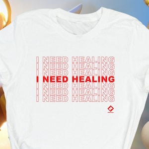 Mercy Overwatch T-Shirt Gift For Gamer Tee, Unisex Gamers Merch I Need Healing!