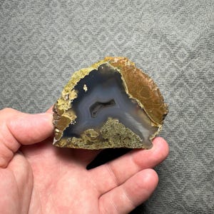 Oregon-agaat Thunderegg, Richardson&#39;s Rock Ranch, gepolijste Oregon-agaat, displayexemplaar, lapidair verzamelstuk, woondecoratie, edelstenen