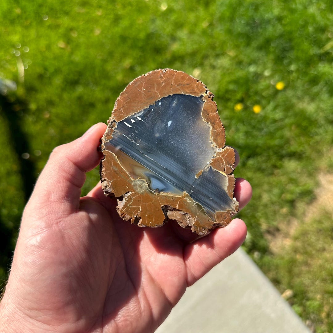 Oregon Agate Thunderegg, Richardson's Rock Ranch, Polished Oregon Agate ...