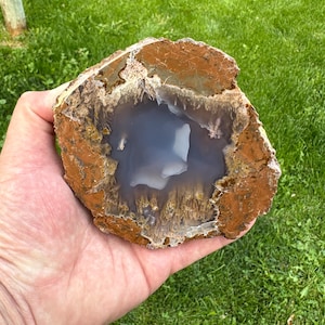 Oregon Agate Thunderegg, Ochs Ranch Pony Creek Thunderegg, Polished Oregon Agate, Display Specimen, Collector Piece, Home Decor, Gemstones