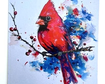 Cardinal Note Cards. 4x6 [5 cards per package with envelopes]