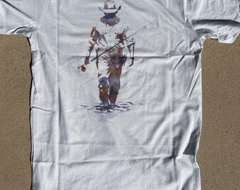 Fly Fisherman T-Shirt: "Tight Lines" Watercolor Print, Limited Edition