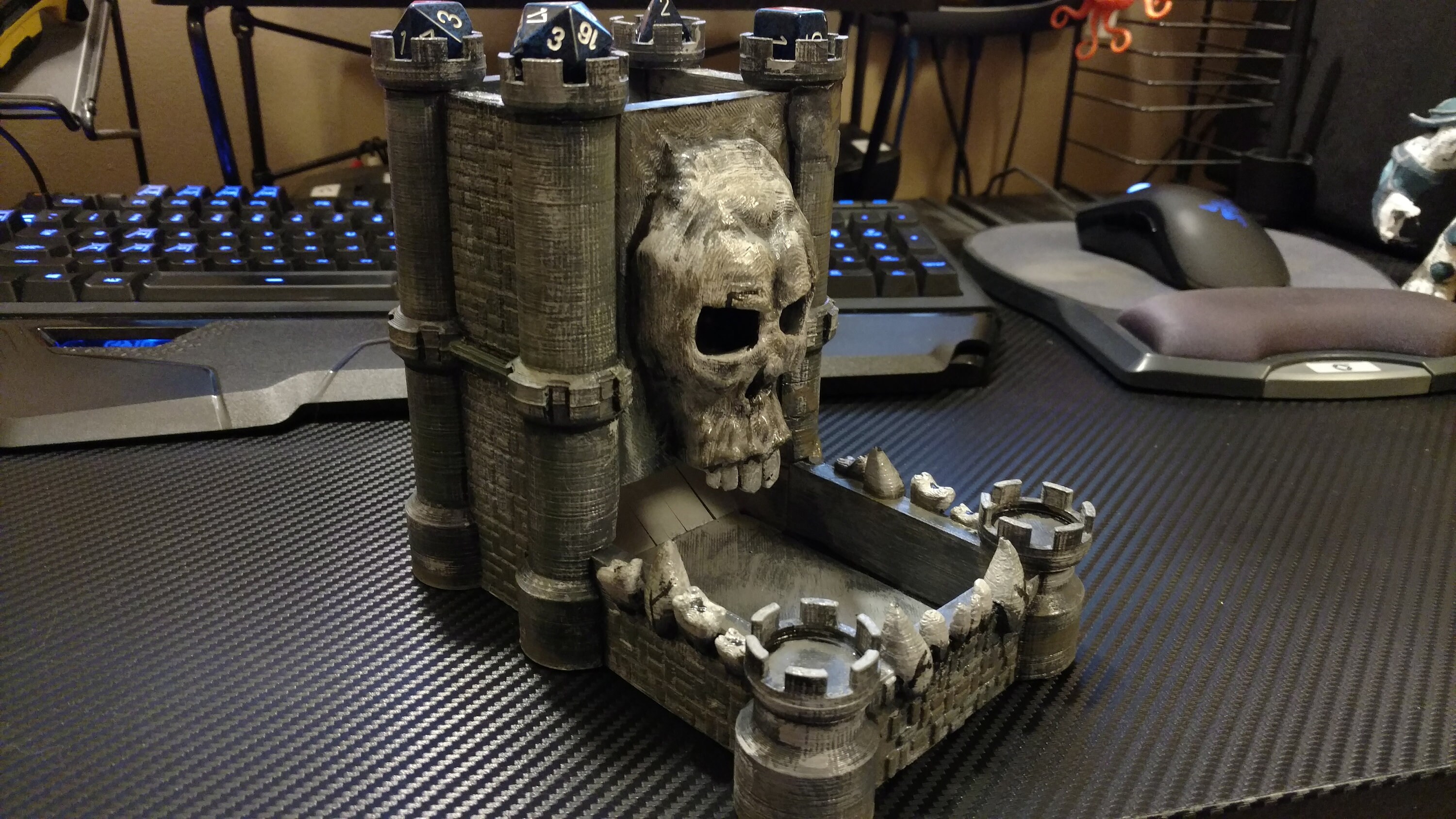 The Skull Castle Dice Tower dice tower dungeons and Etsy
