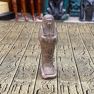 Vintage Egyptian Ushabti Stone Statue - Made in Egypt - Small Hand Carved Ancient Egyptian Shabti Figure