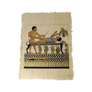Hand-Painted Facsimile #1 From The Book of Abraham on Papyrus LDS Papyrus in Pearl of Great Price - Full set of 3 Facsimiles Available!
