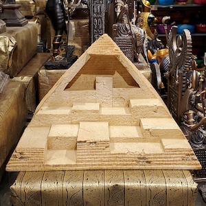 Vintage Ancient Egyptian Pyramid Display Stand