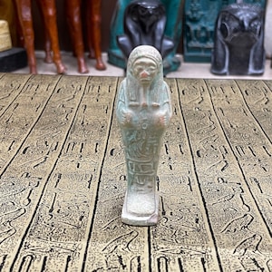 Vintage Egyptian Ushabti Stone Statue - Made in Egypt - Small Hand Carved Ancient Egyptian Shabti Figure