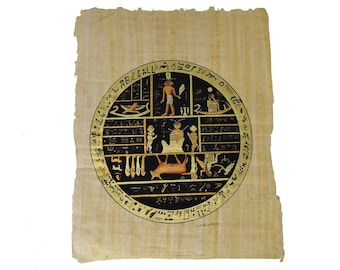 Hand-Painted Facsimile #2 From The Book of Abraham on Papyrus LDS Papyrus in Pearl of Great Price - Full set of 3 Facsimiles Available!