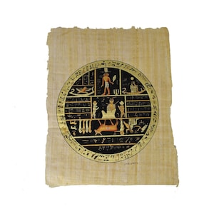 Hand-Painted Facsimile #2 From The Book of Abraham on Papyrus LDS Papyrus in Pearl of Great Price - Full set of 3 Facsimiles Available!