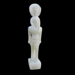 Ra Statue - Ancient Egyptian Sun God Ra - Hand-carved Soapstone Statue