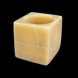 Egyptian Alabaster Vase - Hand-Carved in Egypt - Natural Stone Vase