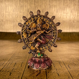 Vintage Shiva Nataraja Mini Statue - Small Nataraja The Divine Dancer