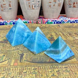 Pyramid Set - Egyptian Alabaster Pyramids Set of 3