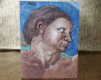 Vintage Sixtijnse Kapel Muur plaquette - Michelangelo - Italiaanse Renaissance Kunst