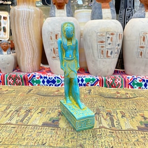 Khepri Statue - Handmade Statue from Egypt - Ancient Egyptian Scarab God Rising Sun / Creation & Renewal of Life