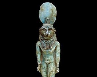 Sekhmet Statue - Ancient Egyptian Lion Goddess Sachmis - Handmade in Egypt