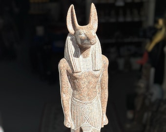 サンドストーン エジプト神話 彫刻 アヌビス サンドストーン エジプト彫刻 エジプト神話 アヌビス