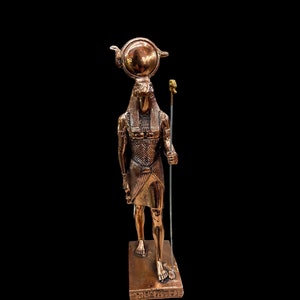 Copper Ra Statue - Ancient Egyptian Sun God Re - Made in Egypt