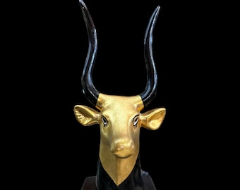 アピス牛の胸像 - 古代エジプトの牛神の像 - Etsy 日本