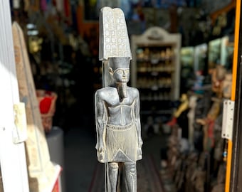 Estatua de Amón - Antiguo dios egipcio Amón - Hecho a mano en Egipto