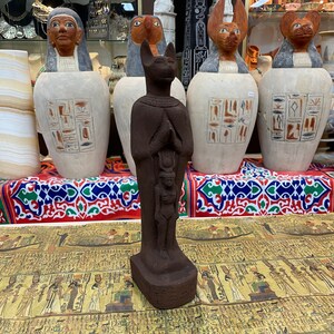 Bastet Statue - Statue Handmade in Egypt - Ancient Egyptian Cat Goddess Bastet