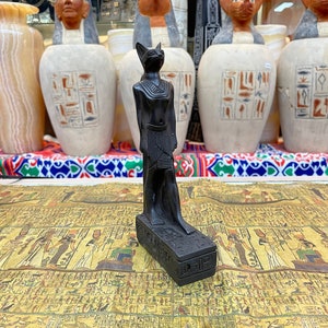 Bastet Statue - Handmade Statue from Egypt - Ancient Egyptian Cat Goddess Bast