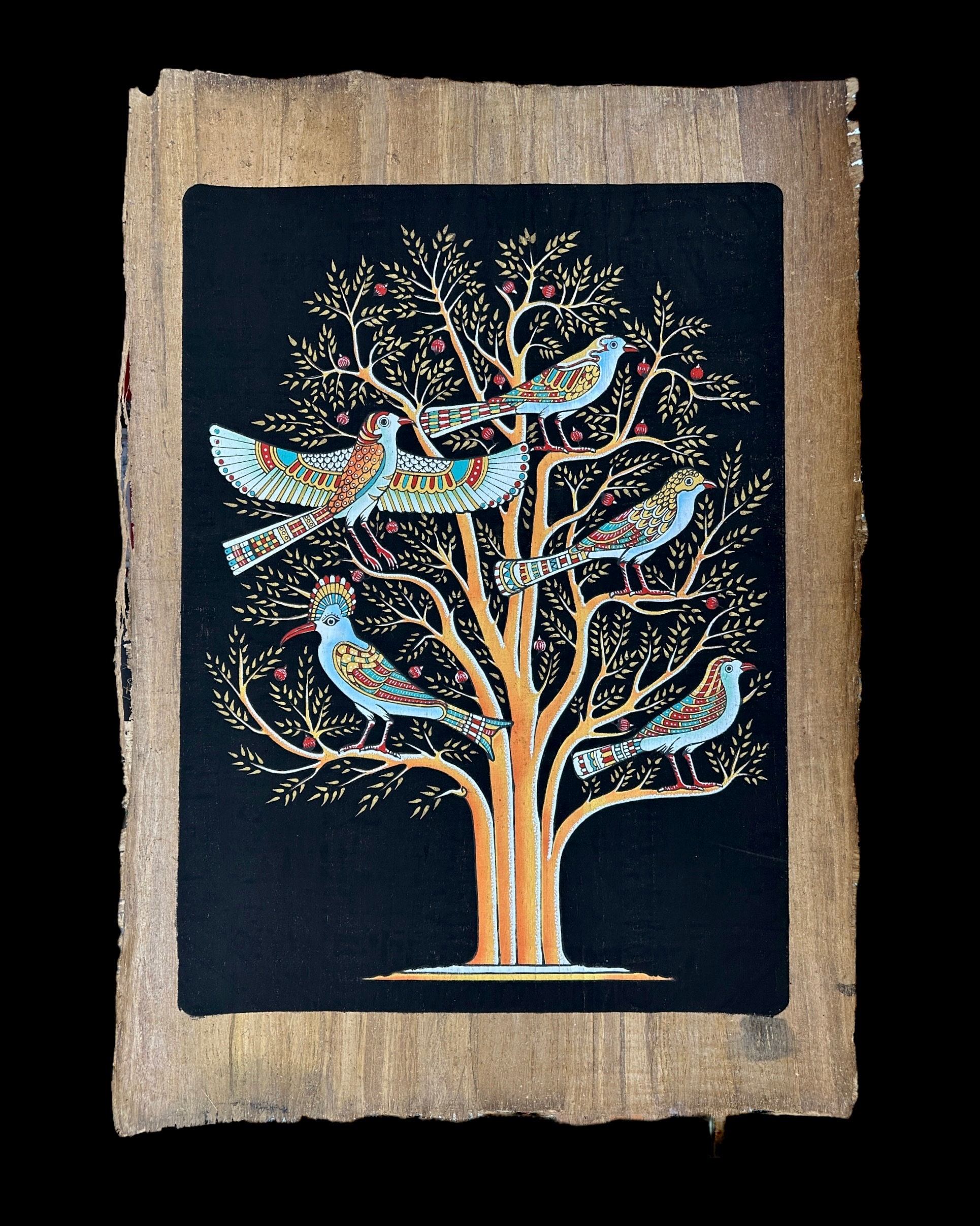 パピルス　エジプト Tree of Life Papyrus - Ancient Egyptian Tree of Life with
