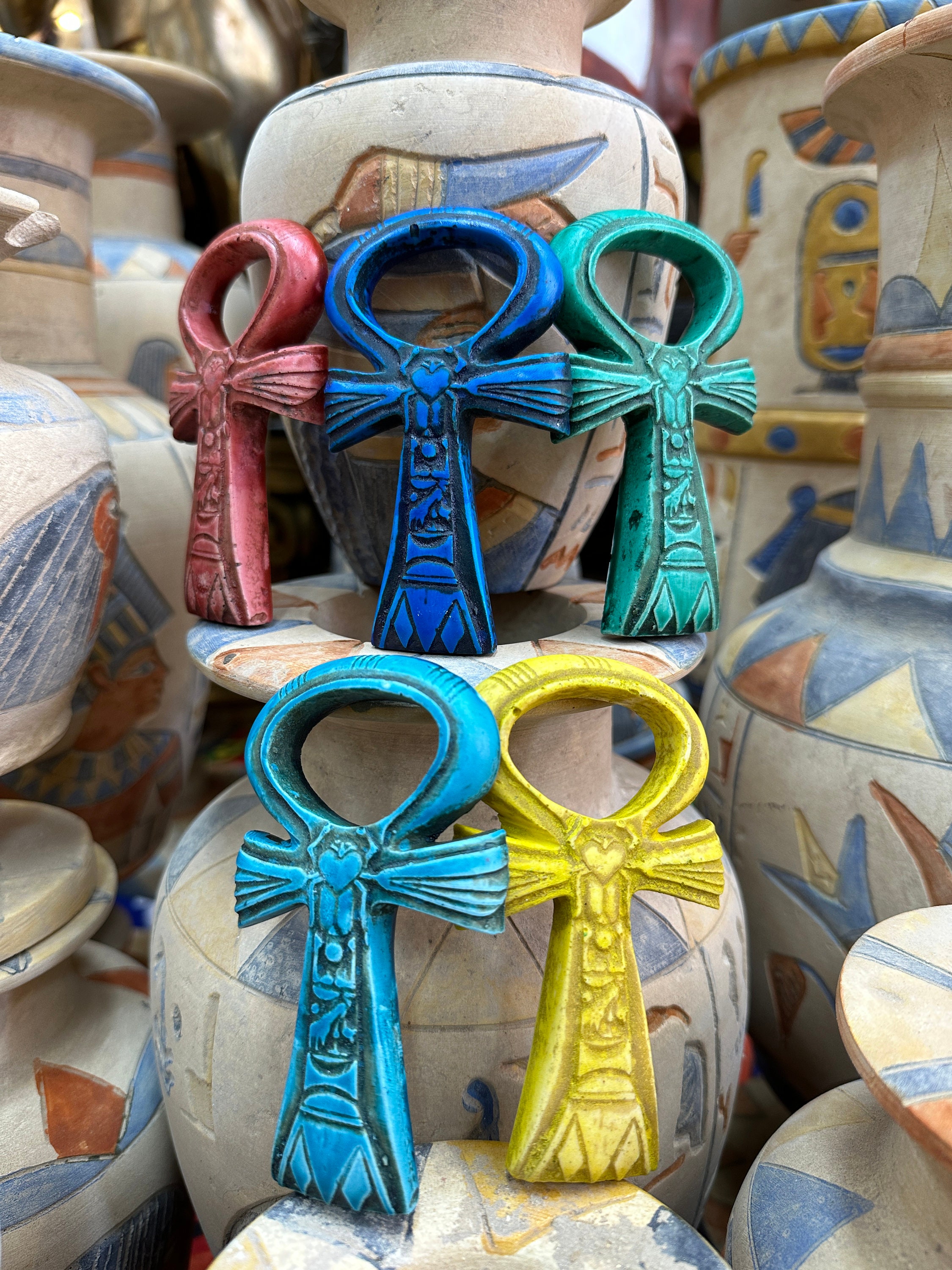 【エジプト現地購入・レア】アンク十字（生命の鍵）☥ インテリア／お守りにも 古代エジプト 生命の鍵【アンク】の壁掛け - BASATA'S GALLERY | minne