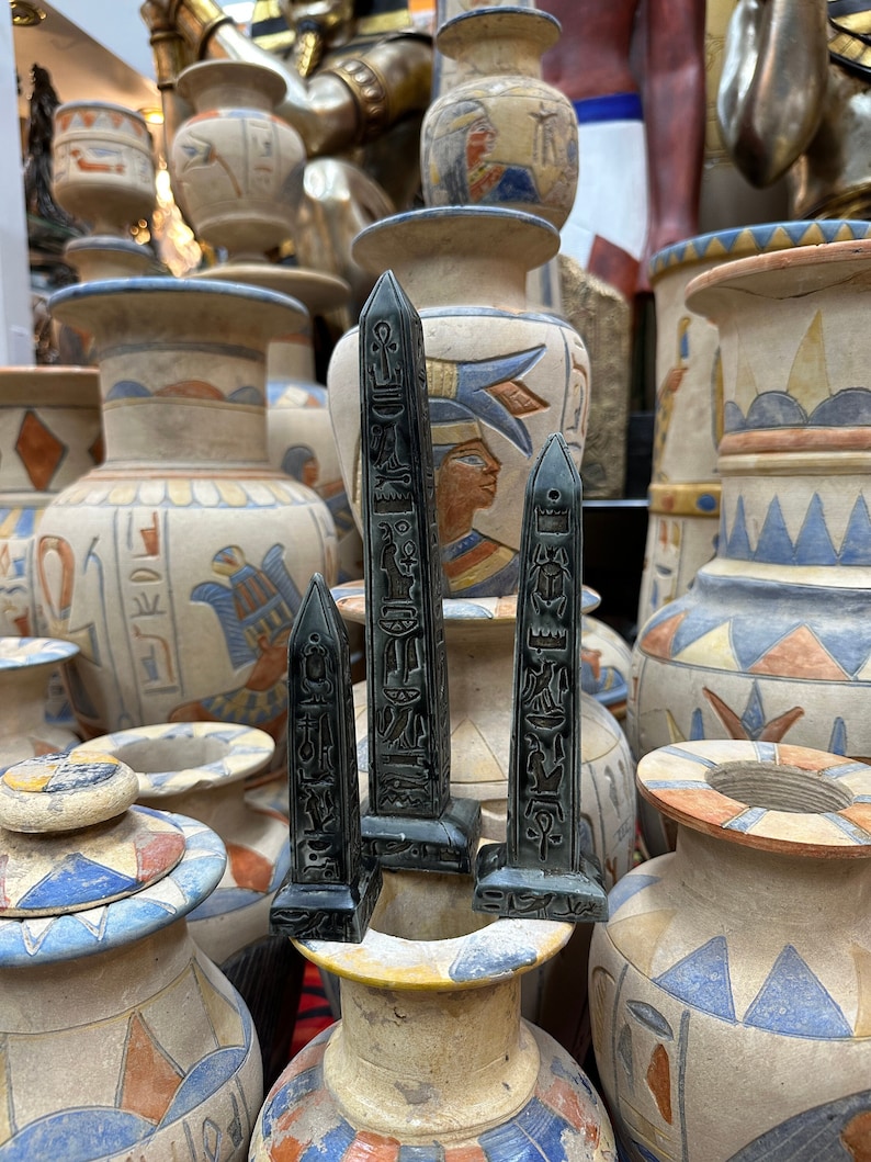 Egyptian Obelisk Set - Small, Ancient Egyptian Obelisk With ...