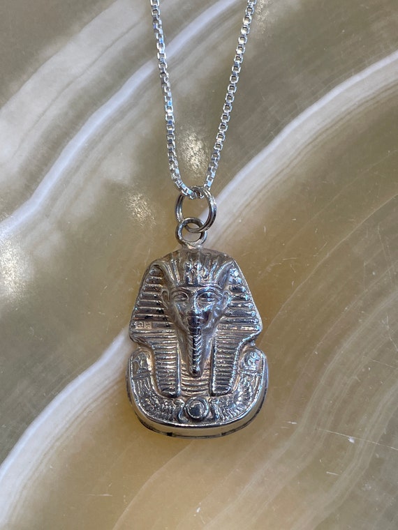 King Tutankhamun Pendant - Sterling Silver - Made… - image 2