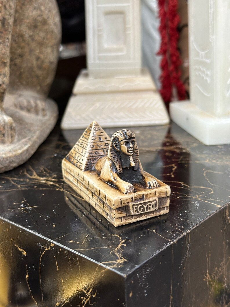 Sphinx Mini Statue - Ancient Egyptian Sphinx of Giza - Made in Egypt - Etsy