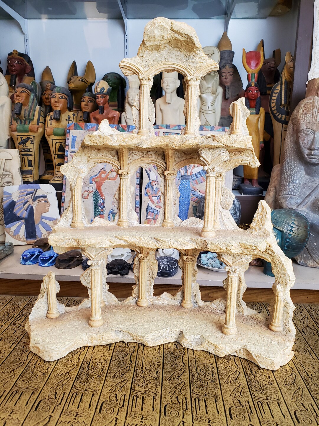 Temple Display Vintage Ancient Greek Temple Display Stand - Etsy Hong Kong