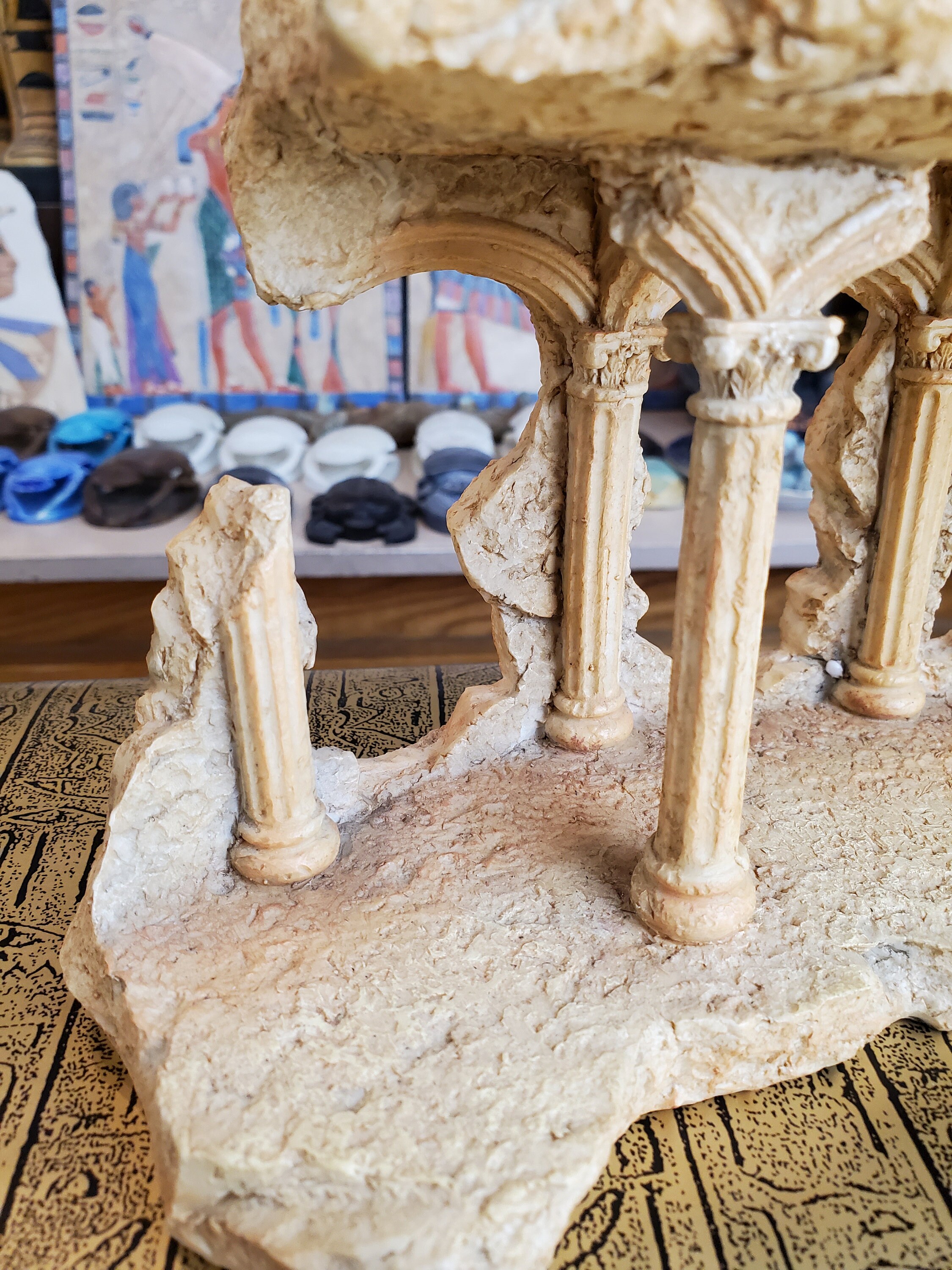 Vintage Ancient Greek Temple Display Stand Etsy