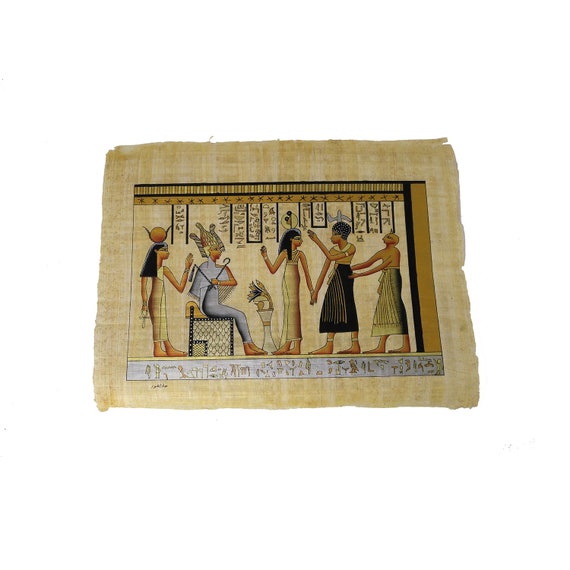 Hand Painted Facsimile 3 From The Book Of Abraham On Papyrus Etsy