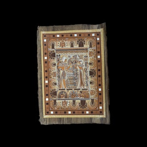 King Tutankamun and Queen Ankhesenamun Papyrus - Limited Edition Papyrus - 100x70cm