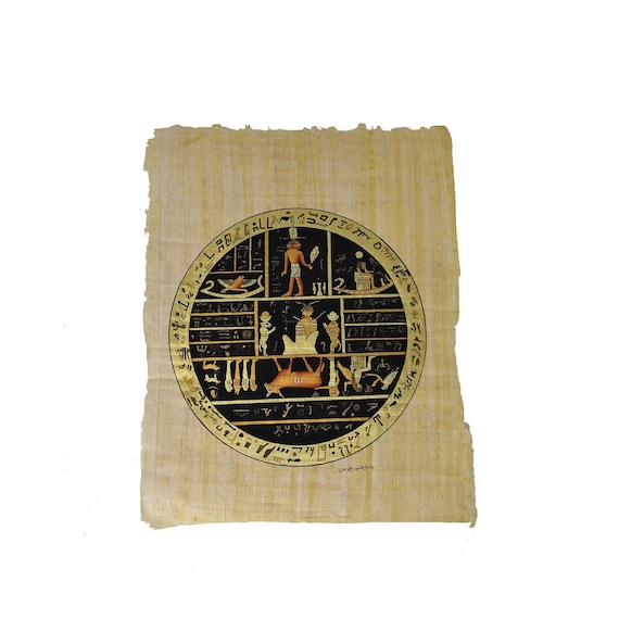 Hand-painted Facsimile #2 From the Book of Abraham on Papyrus LDS