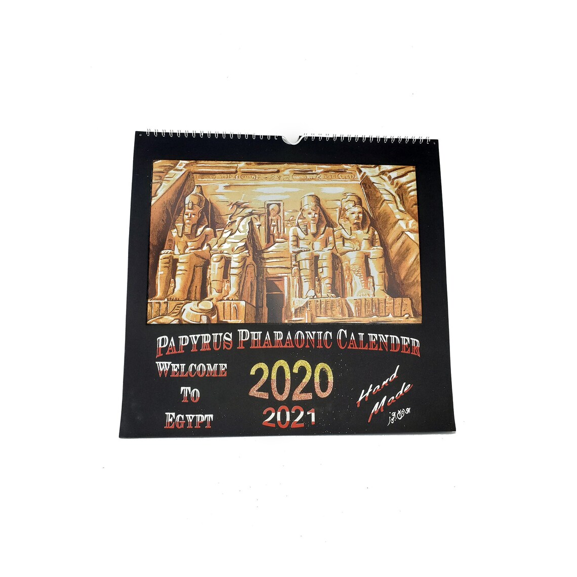 2020 Papyrus Calendar Ancient Egyptian Art Calendar Made Etsy