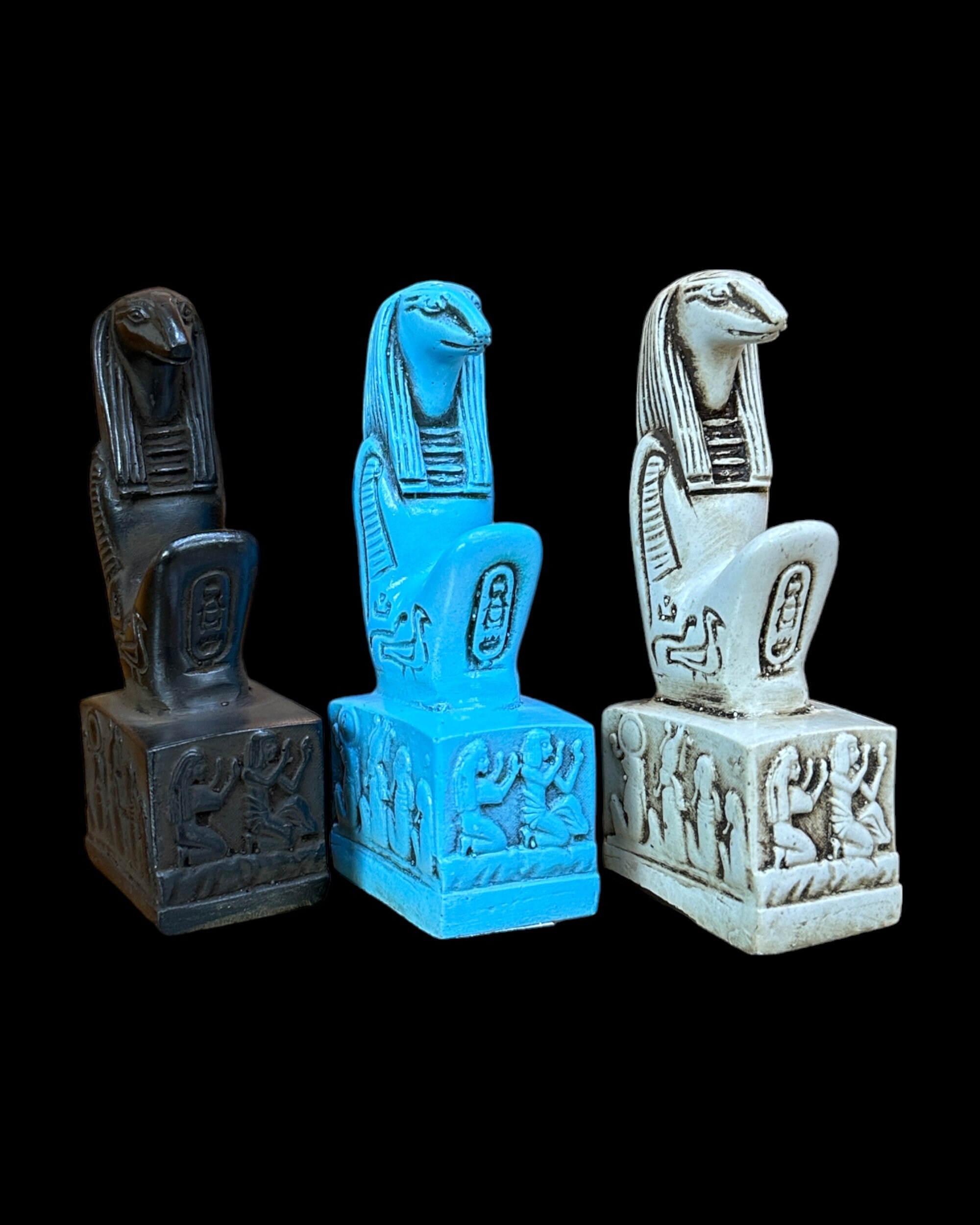 Thoth Statue - Ancient Egyptian God of Wisdom Djehuty with Hieroglyphic Base -  Handmade in Egypt