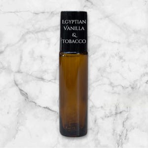 Egyptian Vanilla & Tobacco Perfume Oil - Premium Pure - Made in Egypt -  Sophisticated, Smoky, Luxury Perfume