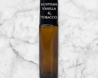 Aceite perfumado de vainilla egipcia y tabaco - Premium Pure - Hecho en Egipto - Perfume sofisticado, ahumado y de lujo