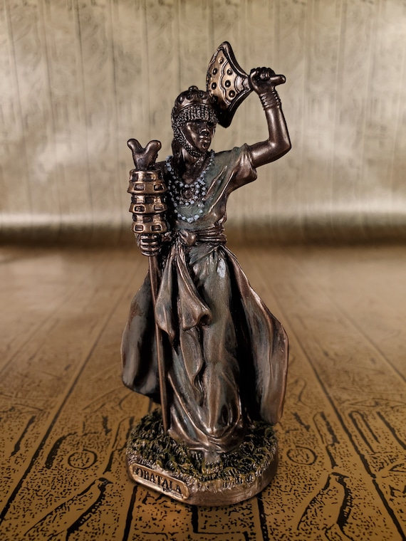 Vintage Obatala Mini Statue - Small Orisha Ọbatala, Oshala - Sky